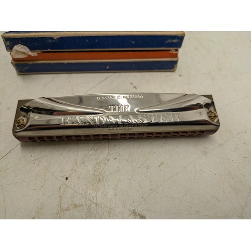 907 - A Vintage Bandmaster Harmonica In Original Box