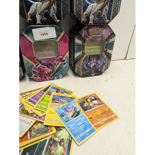 1959 - A large collection Pokémon tins and cards - 8 of the tins contain large quantities of Pokémon cards!... 