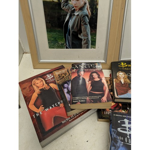 1962 - A Large Selection of Buffy The Vampire Slayer Books including g Several First Editions, and 2 Framed... 