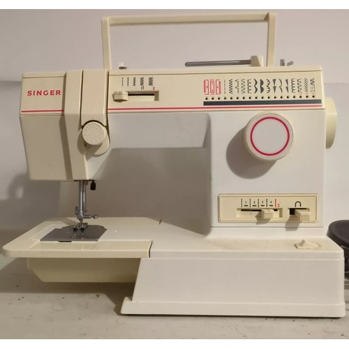 1240 - SINGER Model 9027 Sewing Machine with Pedal And Cover - Working