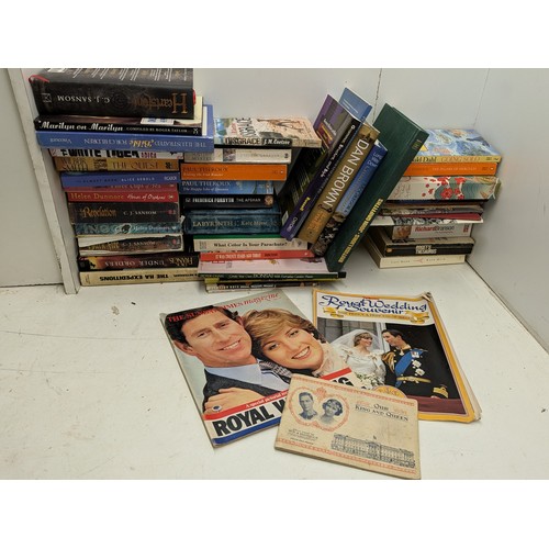 2192 - a box of books and magazines including biographies and military books