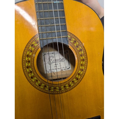 2048 - A pair of half-sized acoustic guitars including encore enc120ft