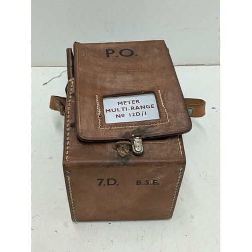 1031 - A Vintage multi Range Meter in a leather carry case