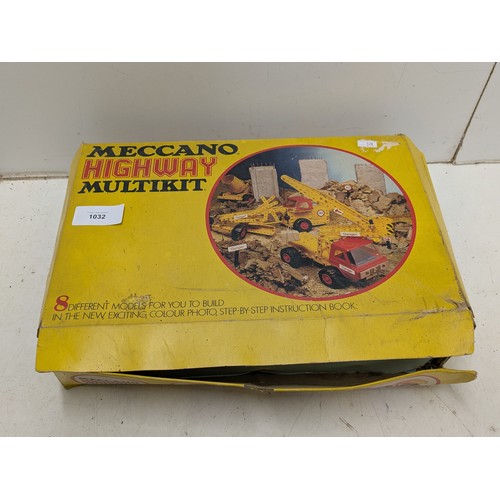 1032 - A Vintage Meccano Highway Multi Kit with manual and original box