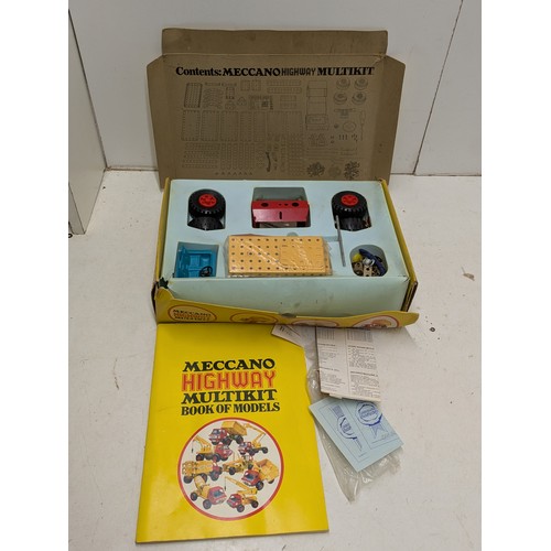 1032 - A Vintage Meccano Highway Multi Kit with manual and original box