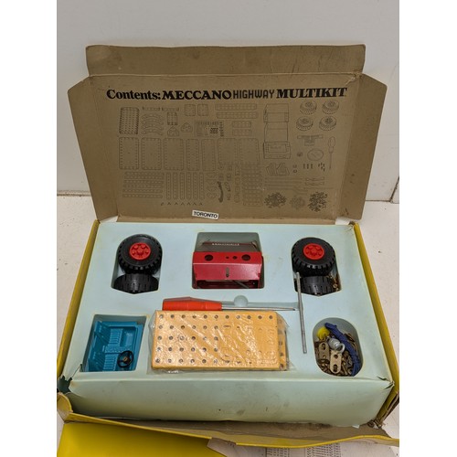 1032 - A Vintage Meccano Highway Multi Kit with manual and original box