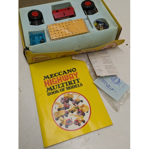 1032 - A Vintage Meccano Highway Multi Kit with manual and original box