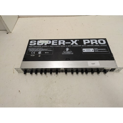 1447 - A Behringer Super-X Pro Model CX3400 High Precision Crossover