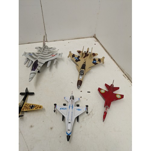 2042 - A collection of various die cast planes including military and civilian