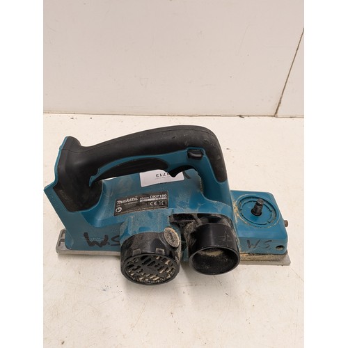 1713 - A Makita DKP180 Cordless Planer - Powers on