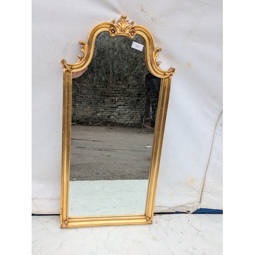 622 - A vintage style guilded framed mirror in a traditional french style