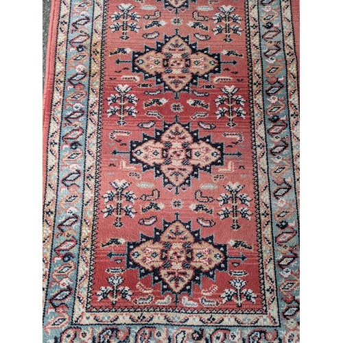 2069 - A South American inspired large rectangular cotton area rug