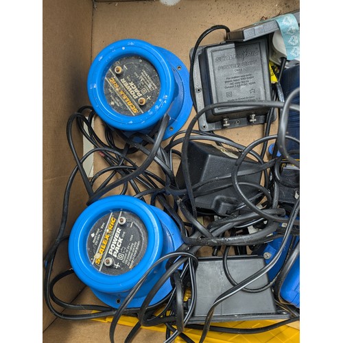 2065 - A Box of Various Scalextric Equipment including track, power supplies and accessories