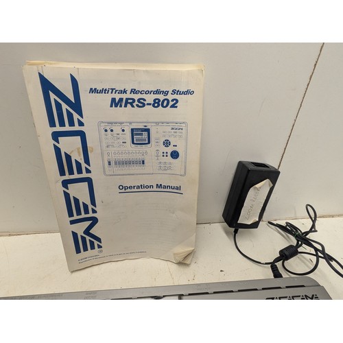 1479 - A Zoom Model MRS-802 Multitask Recording Studio With Power Supply and manual