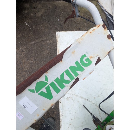 215 - A Viking 5.5bh Rotivator with a Briggs And Stratton engine -  Intek 206 - Starts Up