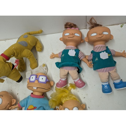 2093 - A Selection of Vintage Rugrats toys including Tommy, Angelica, Spike, Etc