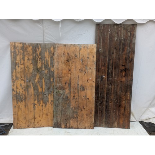 280 - A Selectiom of 3 Pine Barn Doors