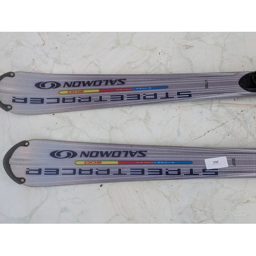 262 - A Pair of Salomon Street Racer Skis