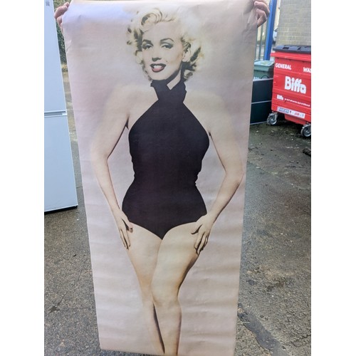 2036 - A Selection of Vintage full length posters including Marilyn Monroe and Audrey Hepburn/Mickey Rooney