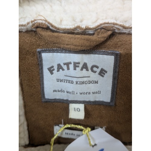 2045 - A Fat Face UK10 sheepskin jacket - XL