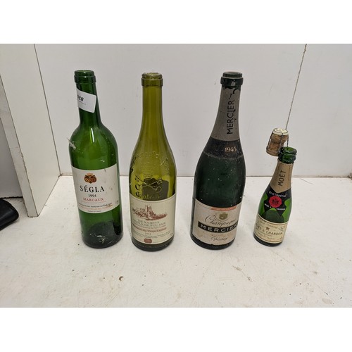 826 - A Selection of 4 Wine Bottles including Mercier, Moet and Segla