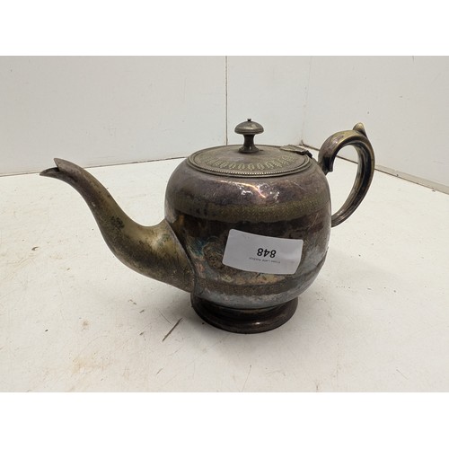 848 - An Antique Silver Plated Kettle with Tradition English Design - Markings Underneath