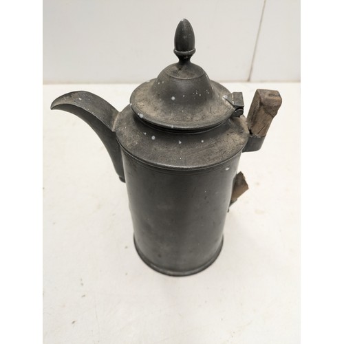 865 - An Antique Pewter Jug - Inscribed P.JANELAEN 1851