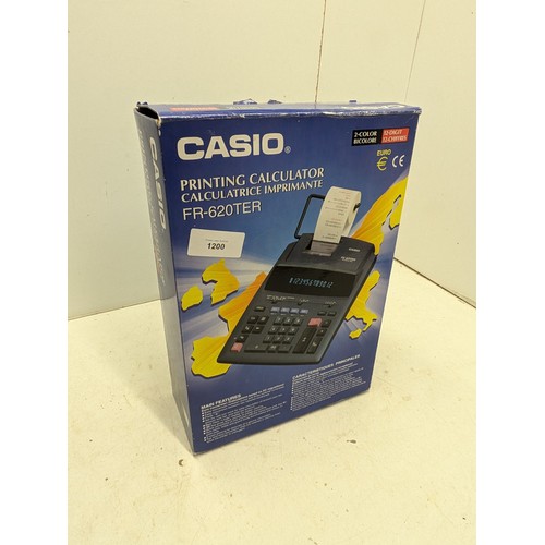 1200 - A Boxed Casio model fr-620ter printing calculator