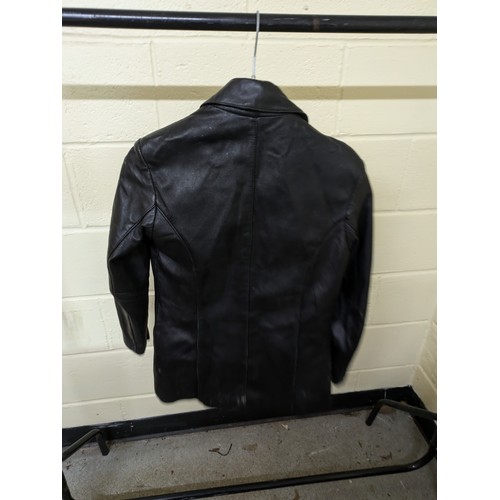 1874 - Vibe Paris Size Small Leather Jacket