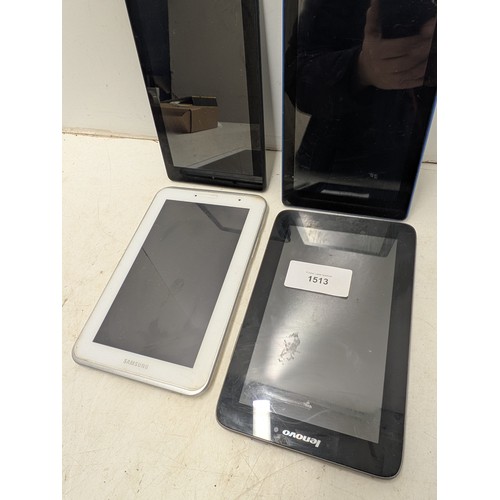 1513 - A Sele tion of 4 Tablets Including Samsung and Lenovo