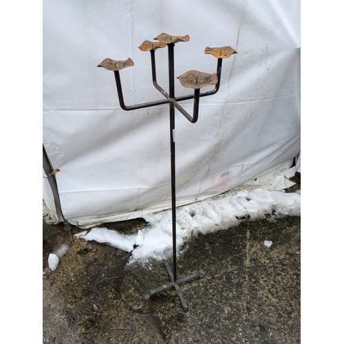 635 - A Rustic 5 Branch Candle Holder