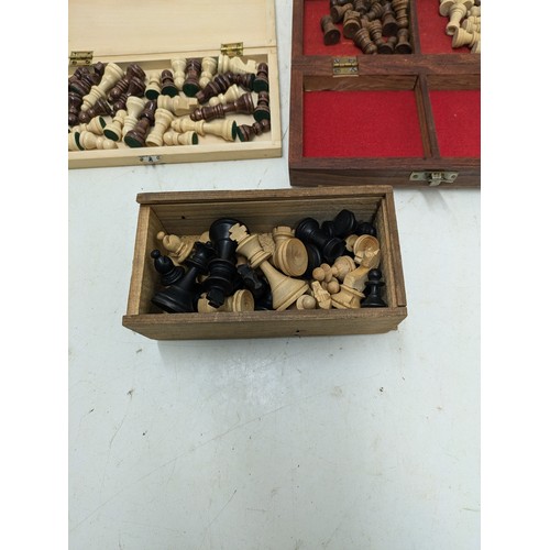 1524 - A Selection of 3 Travel Chess Sets