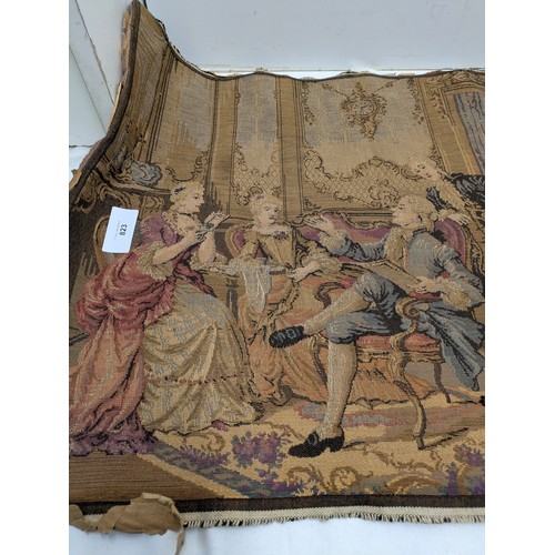 823 - An antique tapestry of an antiquarian scene