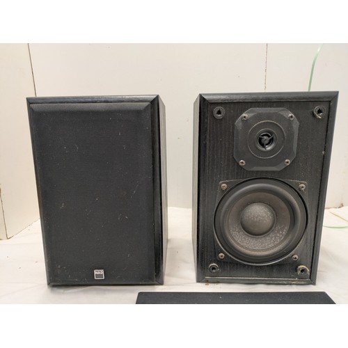 1257 - A pair of NAD 801mm 2 way loudspeaker 75 watt 8 ohm bookshelf speakers