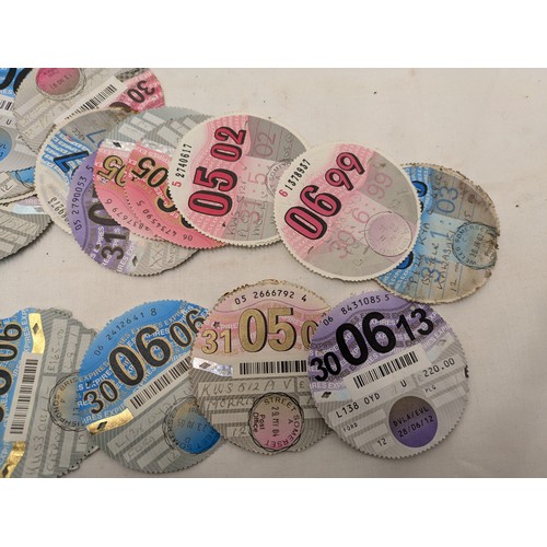 837 - A Selection of various tax discs