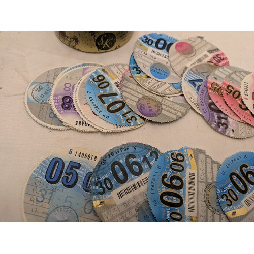 837 - A Selection of various tax discs