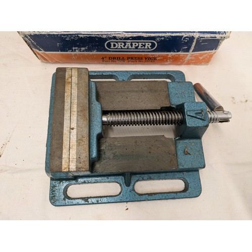 1615 - A Draper 4 inch drill press vice , unused in original box