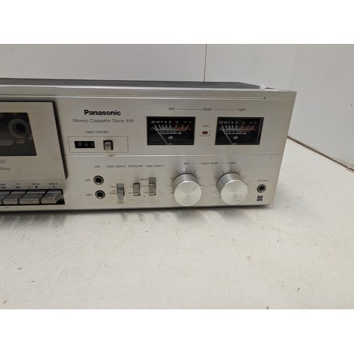 1234 - A Vintage Panasonic Stereo Cassette Deck Model 619