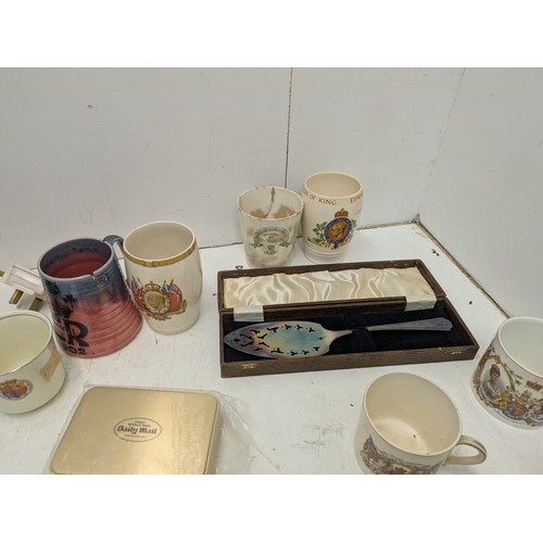 1862 - A mixed selection of coronation crockery and royal mugs