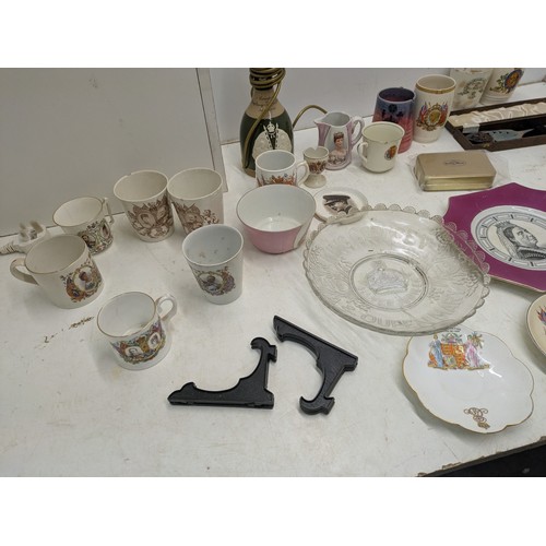 1862 - A mixed selection of coronation crockery and royal mugs