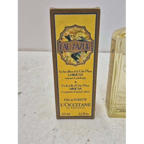 847 - A pair of l'occitane perfumes including Eau l'azur and Verveine