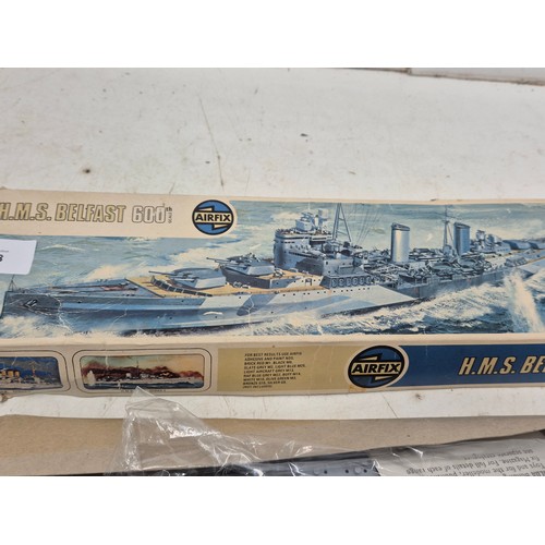 1918 - HMS Belfast 600 scale air fix ship model