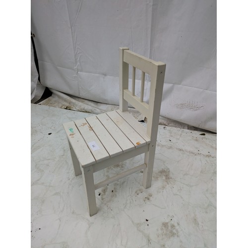 432 - A small pine painted children's chair