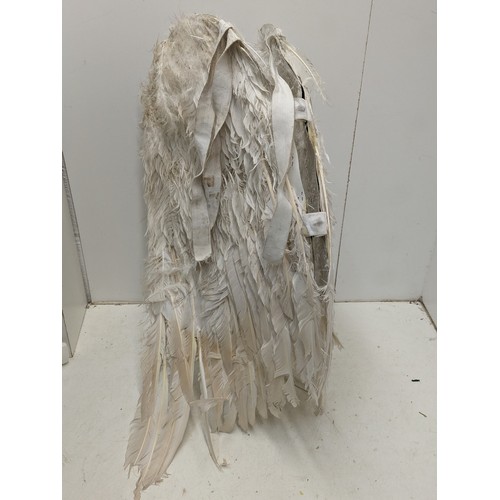 1859 - A pair of costume angel wings with real feathers