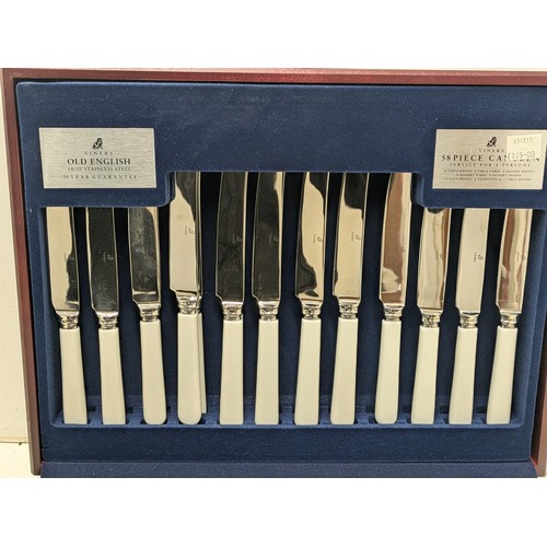 861 - A Complete Viners 52 piece cutlery set in presentation case