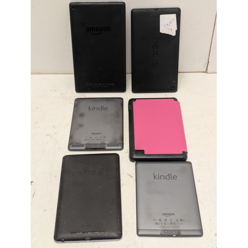 1292 - A Selection of Tablets Including Nexus and amazon