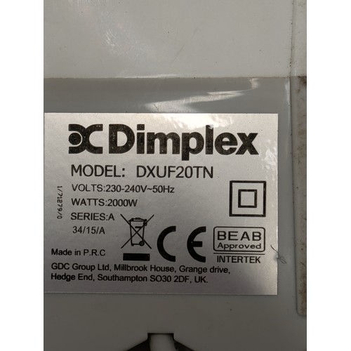 1500 - A Small Dimplex Desk Heater Model DXUF20TN