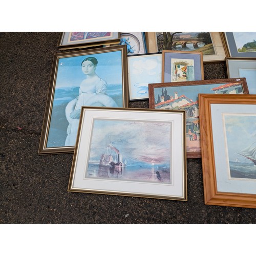 2101 - A large selection of framed pictures and prints of various subjects