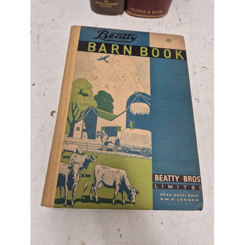 241 - Vintage farming manual - feeds and feeding livestock, And a barn book