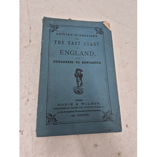 55 - A nice hard to find sailing directions for the East Coast Dungeness to Newcastle 1888 together with ... 